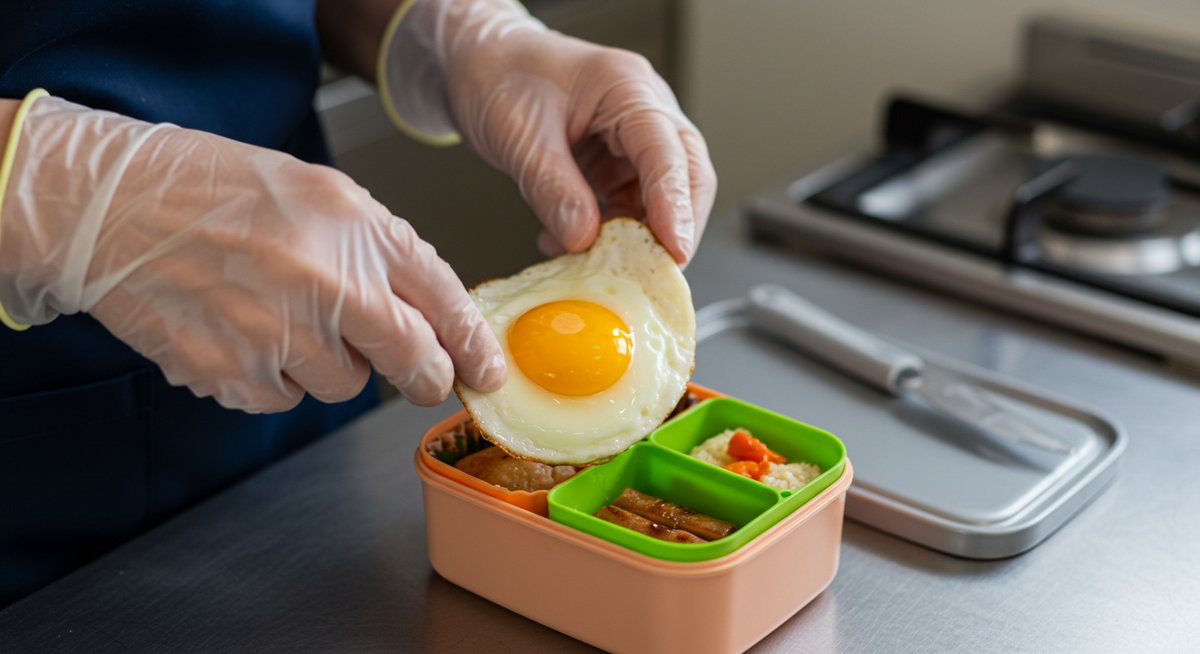 目玉焼き お弁当 大丈夫